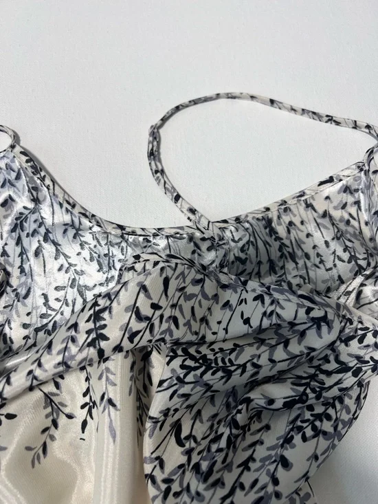 Coldwater Creek White Women’s Floral-Print Cami Adjustable Straps L - Picture 6 of 10